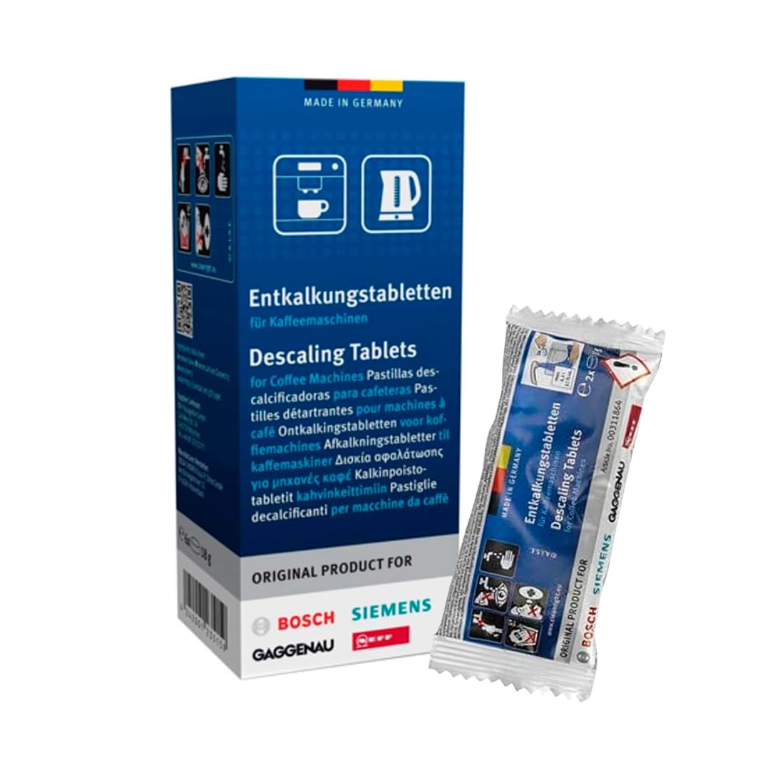 Descalcificadoras Compatibles con Cafeteras Bosch y Siemens | Pack 6 Unidades 00311864 | Para Cafetera Espresso y Superautomática | Acción Rápida, Sencilla | Mantenimiento Completo y Duradero