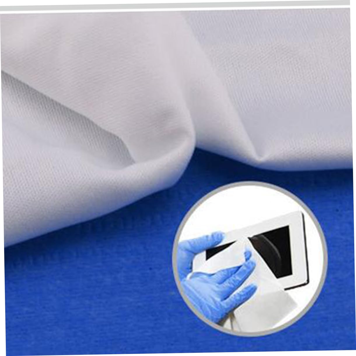 HOMSFOU 100 Panni Antistatici Antipolvere in Microfibra 6x6 Pollici per Pulizia Superfici Delicate Elettronica e Industria, Panni per Camere Bianche e Manutenzione Strumenti di Precisione
