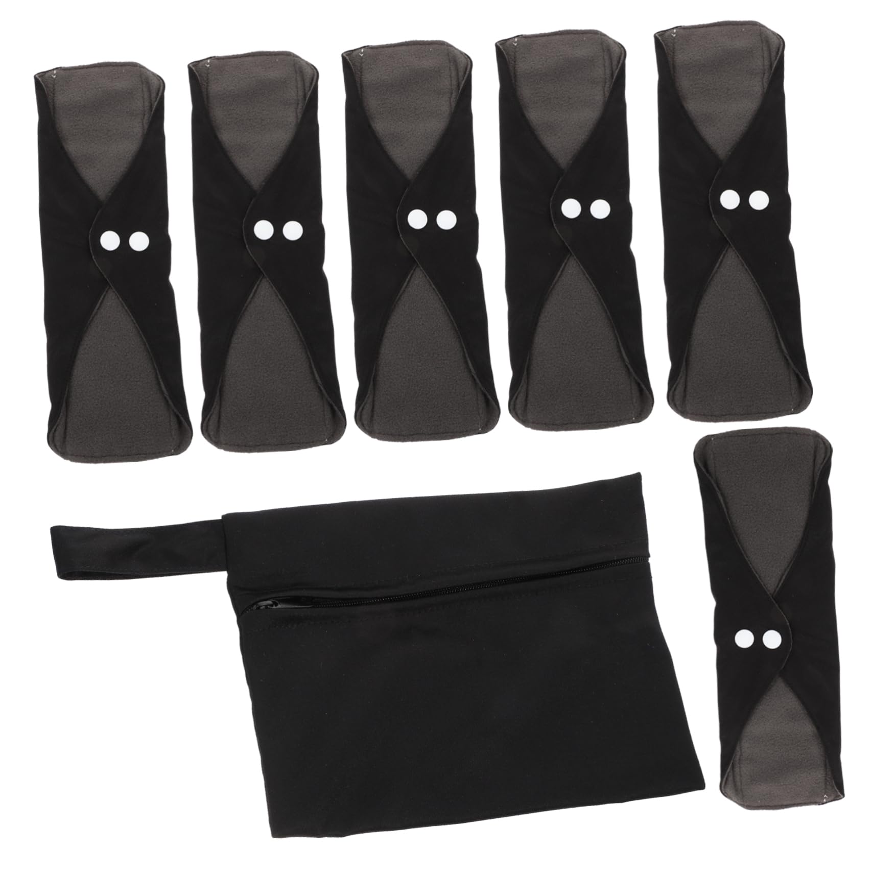 Set de Toallas Menstruales Reutilizables para Mujeres Prevención de Fugas y Diseño Transpirable, Toalla Sanitaria Lavable Adecuado para Uso Femenino Diario
