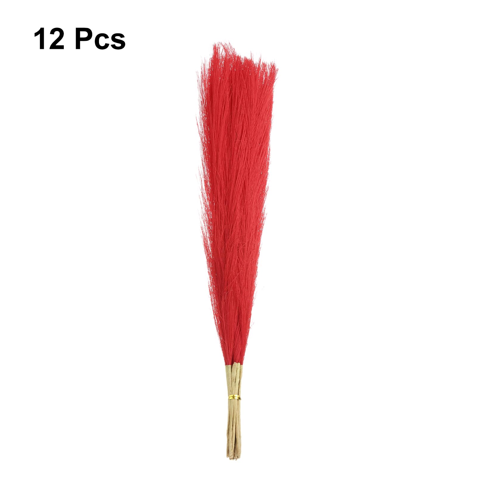QUARKZMAN 12 Pcs Erba Delle Pampas Finta 18 Pollici Erba Delle Pampas Rossa