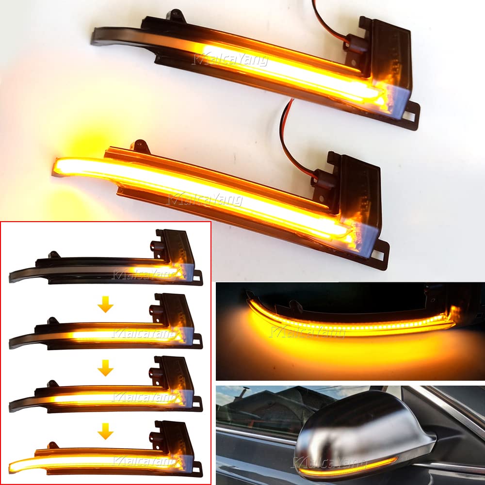 dinamiche indicatori di direzione una coppia specchio luci led per A3 8P A4 S4 B8 A5 S5 B8 A6 S6 4F C6 A8 S8 D3 Q3 SQ3