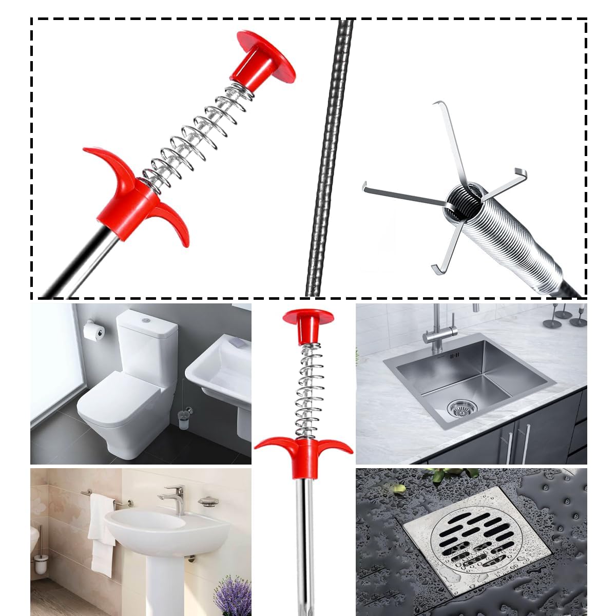 Furet Plomberie 2 Pièce Pince Deboucheur Canalisation, Pince