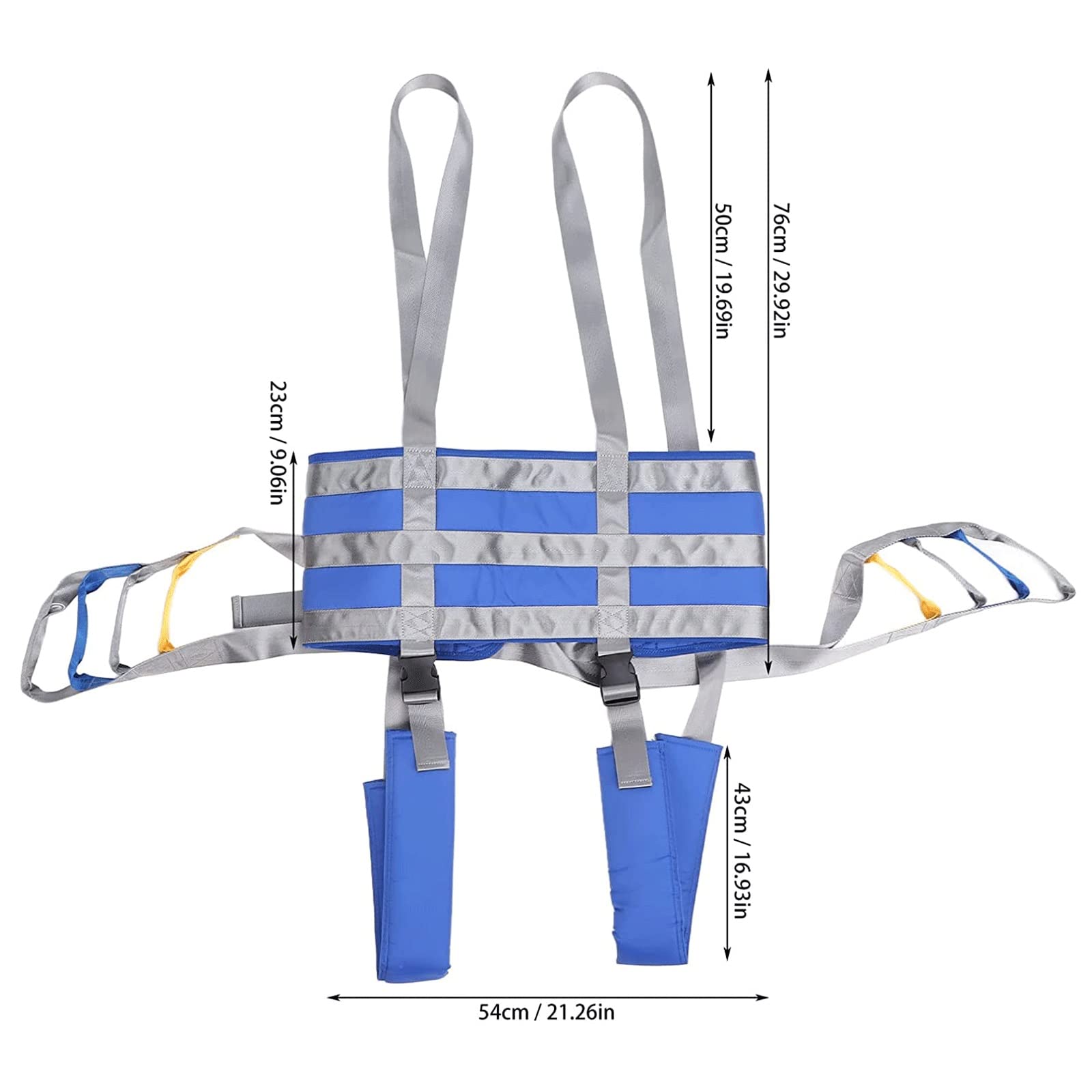 Imbracatura per Sollevamento Completo del Corpo del paziente, ausili per la deambulazione in Piedi Imbracatura per Gambe Divise Assistente al Movimento Cintura per andatura del paranco Cintura di TR