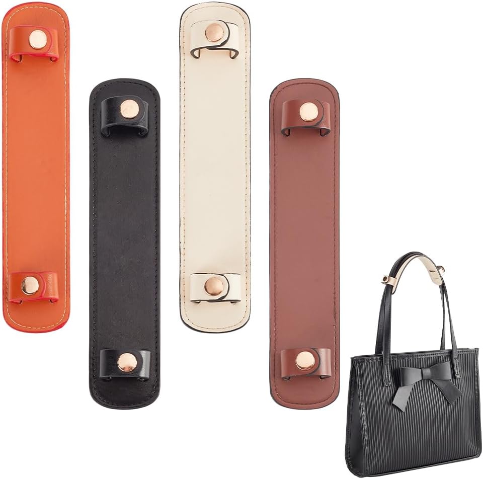 PH PandaHall 4 Colors Wide Shoulder Strap Pads Leather