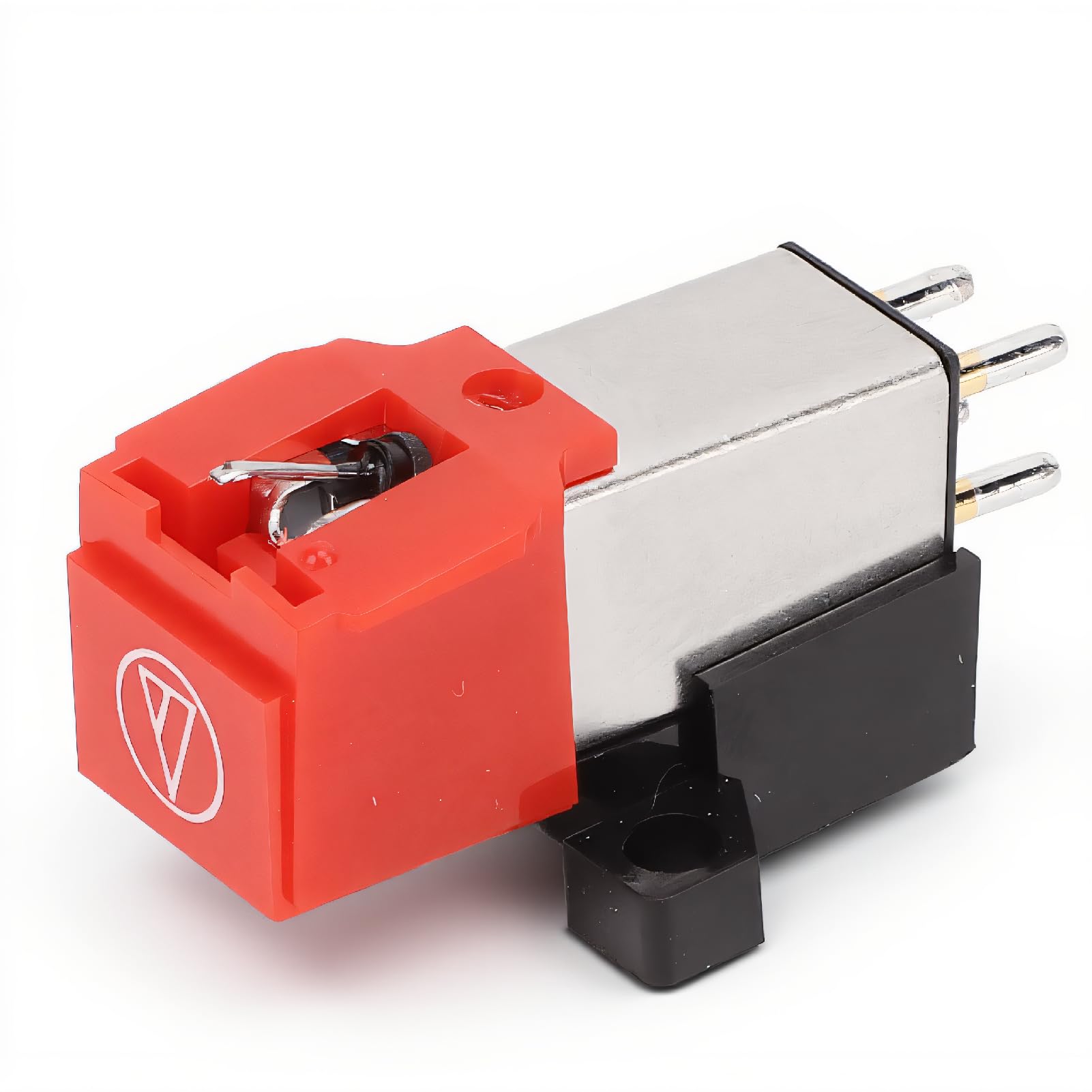 Dual-Moving-Magnet-Phono-Tonabnehmer AT91R mit Aluminium-Cantilever, Doppel-V-Magnet-Design, 20–20.000 Hz Frequenzbereich