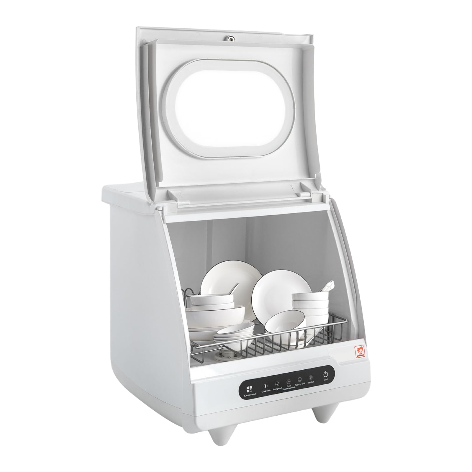 220V 800W Mini Lavastoviglie Lavastoviglie Piano di Lavastoviglie Portatile Lavastoviglie Compatti Spruzzatori d'acqua Rotanti A 360 Per Appartamenti Residenze