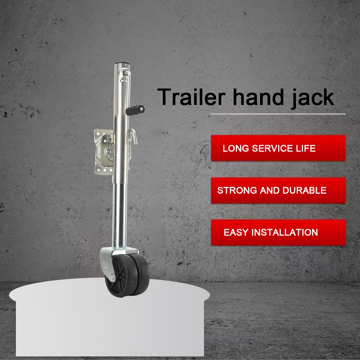 Anhänger Stützrad 680KG, Stützrad für Anhänger Anhängerstützrad