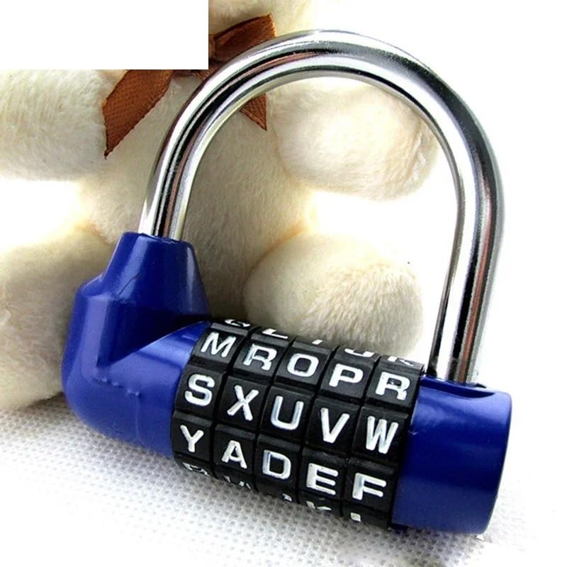 Cadenas valise bagages vélo anti oubli clé code 5 lettres - 3
