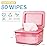 Whiidoom Wipes Dispenser, One-Handed Operation Wipe Holder for Baby & Adult, Seal-Designed Wipes Container for Bathroom Keep Diaper Wipes Fresh (2 Pack Pink)