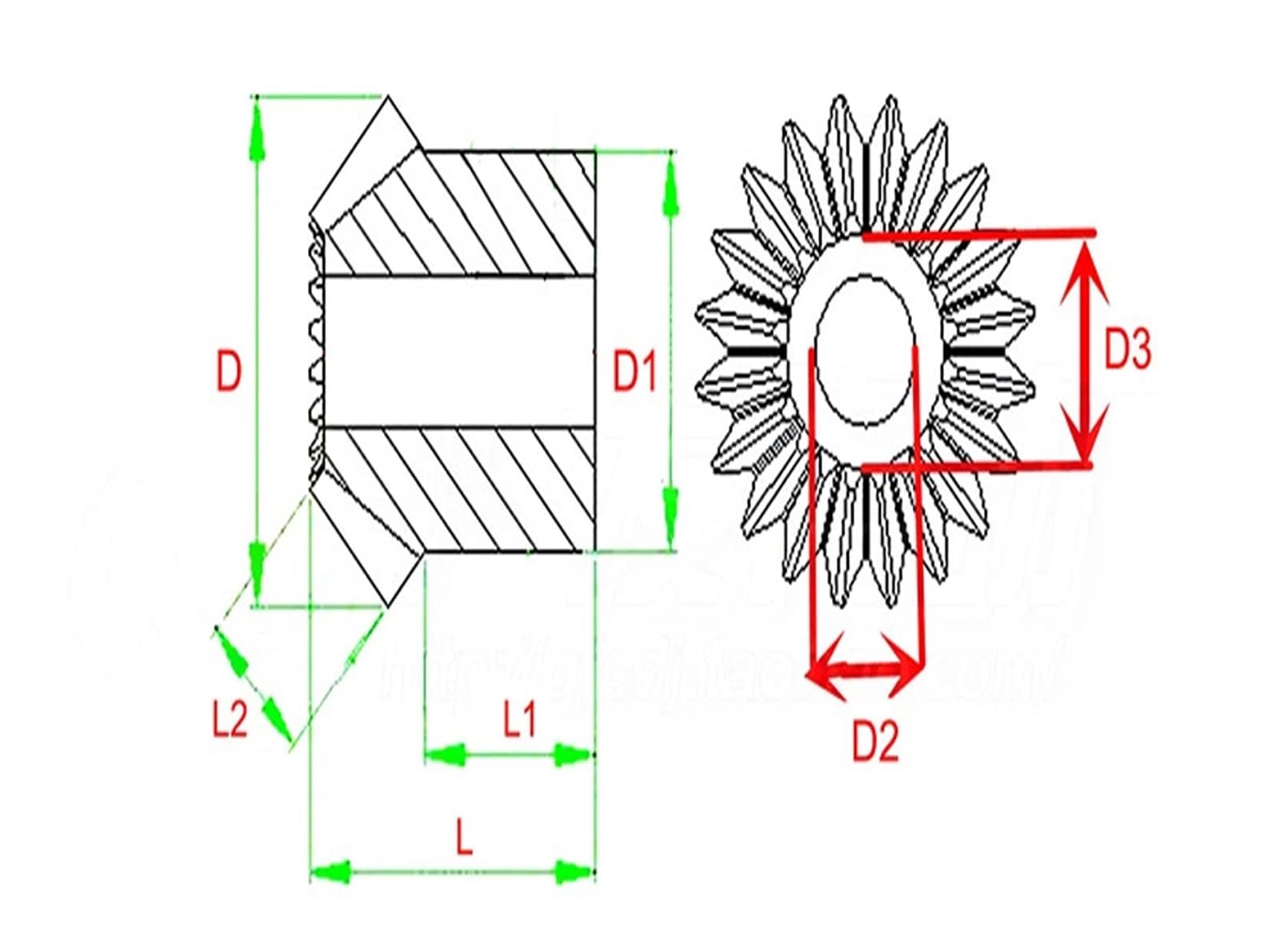 Bevel Gear Pinion Hardware Mechanical 15:30 20:40 25:50 Teeth 1:2 Transmission Ratio 1 Module 1M 90 Degree Steel Tapered Wheel Pinion Pilot Bore Bevel Gear(1Pair 15x30 Teeth)