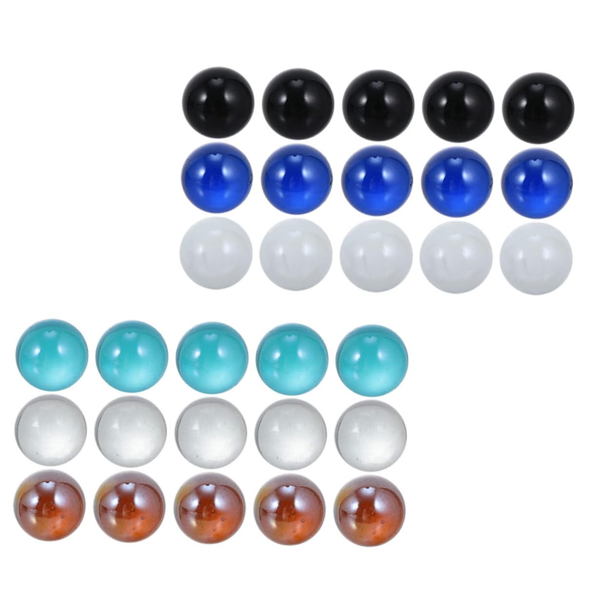 Ciieeo Glass Ball Toy Set 30pcs Greenery Balls for Aquarium for Fish Tank Plant Decor Hydroponic Plant Decoration