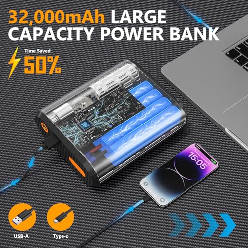 image for Hererod PW40 Jump Starter, Tire Inflator Portable Air Compressor, 4000