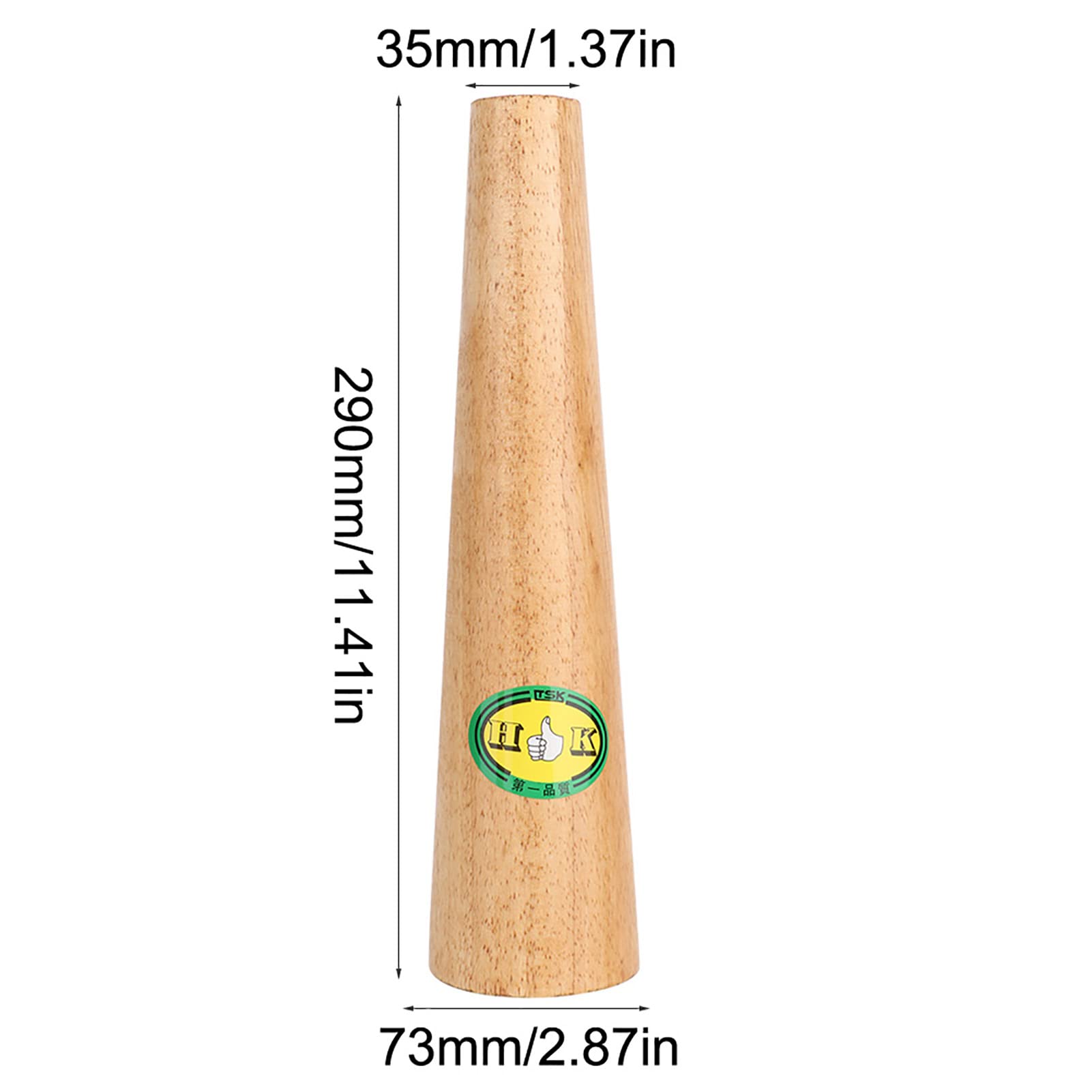 Mandrino per bracciale in legno, per regolare e riparare bracciali deformati, adatto per metalli morbidi e non ferrosi, lungo)