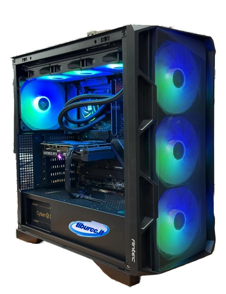 Tiburcc Computer Gaming PC X4 (R7 7800X3D, RTX 5070Ti 16GB) 32GB RAM 2TB NVMe WIFI Bluetooth