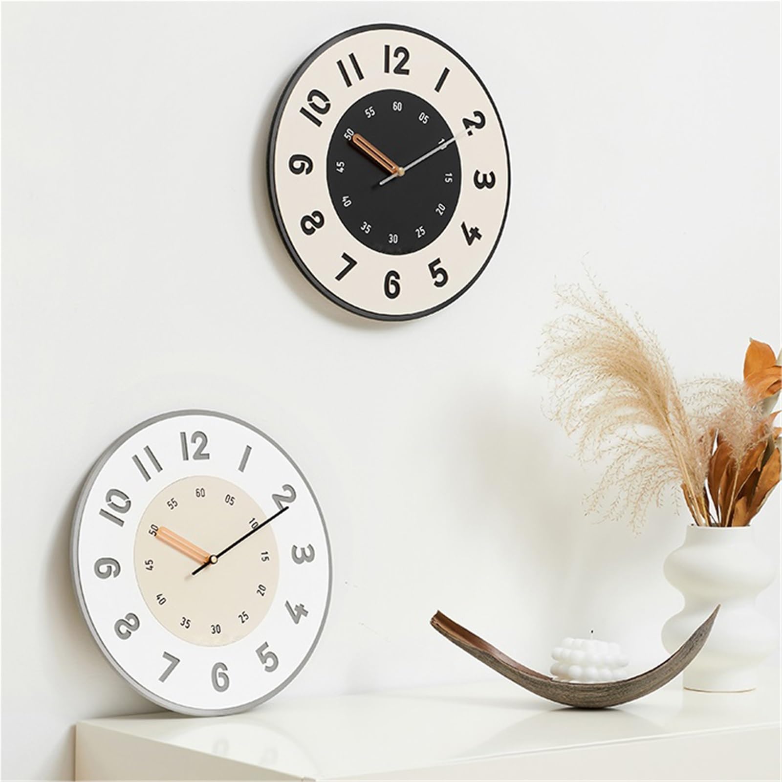 Orologio da parete in stile nordico, funzionamento silenzioso