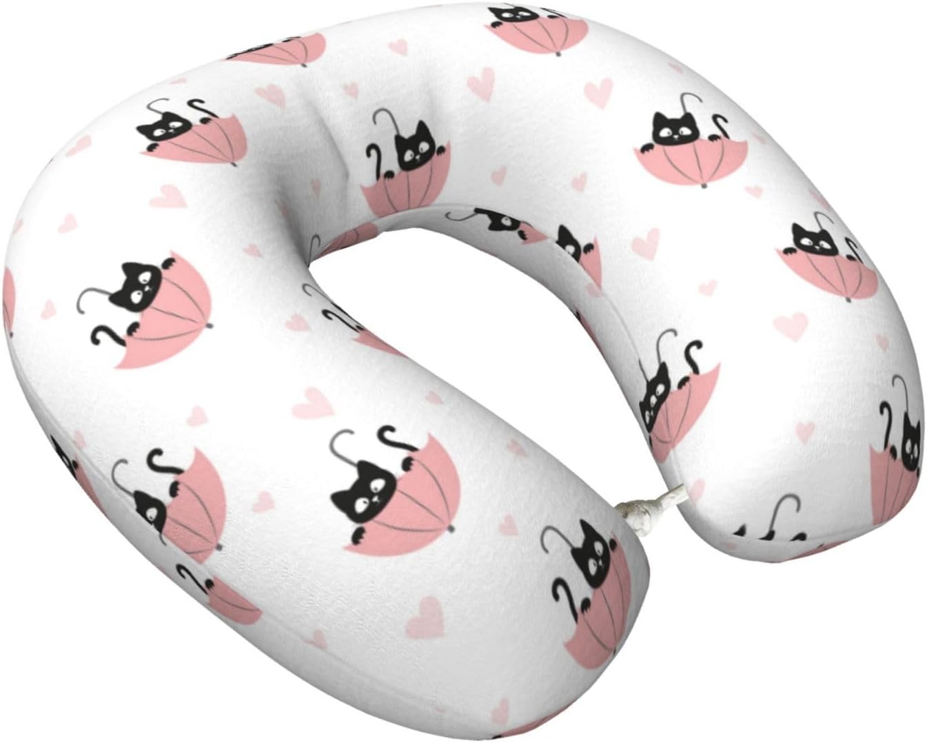 Umbrella cat Travel Pillow Memory Foam Neck Pillow, Travel Essentials Airplane Pillow, Neck Pillow for Traveling/Sleeping, Travel Accessories for Women Men
