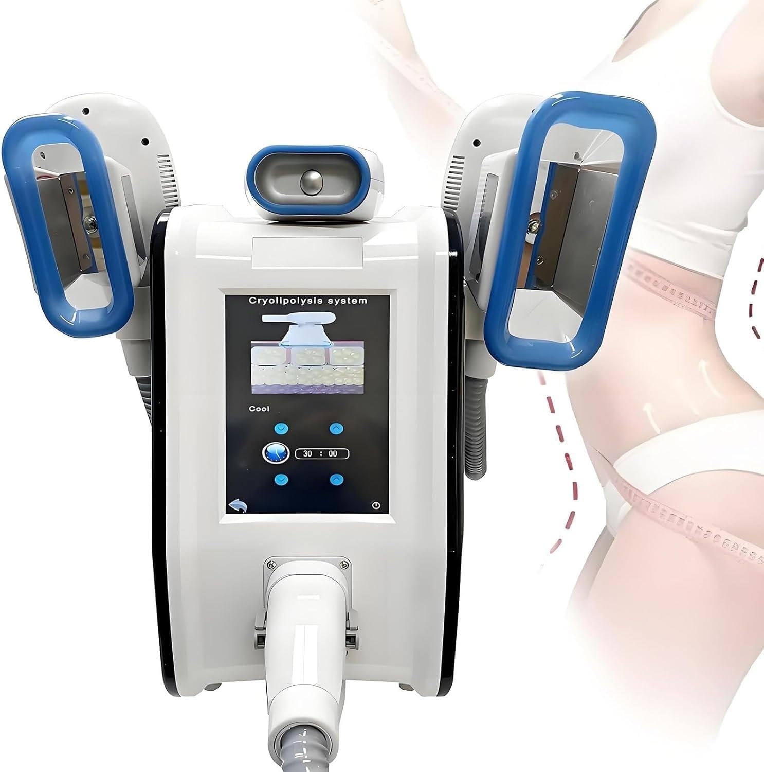 Macchina per La Lipolisi Dimagrante Del Corpo Con Criolipolisi, Massaggiatore per La Riduzione Della Cellulite, Congelamento Criogenico Del Grasso Corporeo per Il Modellamento Del Corpo