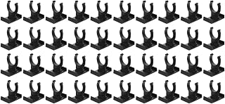 Angoily Adjustable Table Legs Black Table Decor 40 pcs Cabinet Leveler Kick Clips Cabinet Leg Toe Kick Clips Plinth Leg Clips Adjustable Desk Legs Adjustable Base