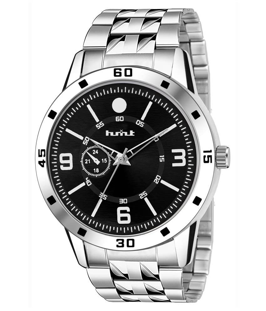 HMXT11 Bold Black Series Black Men's Classic Trending Style| Reliable Performance and Styish Men's Analog Watch - Perfect for Everyday Wear and Special Occasion