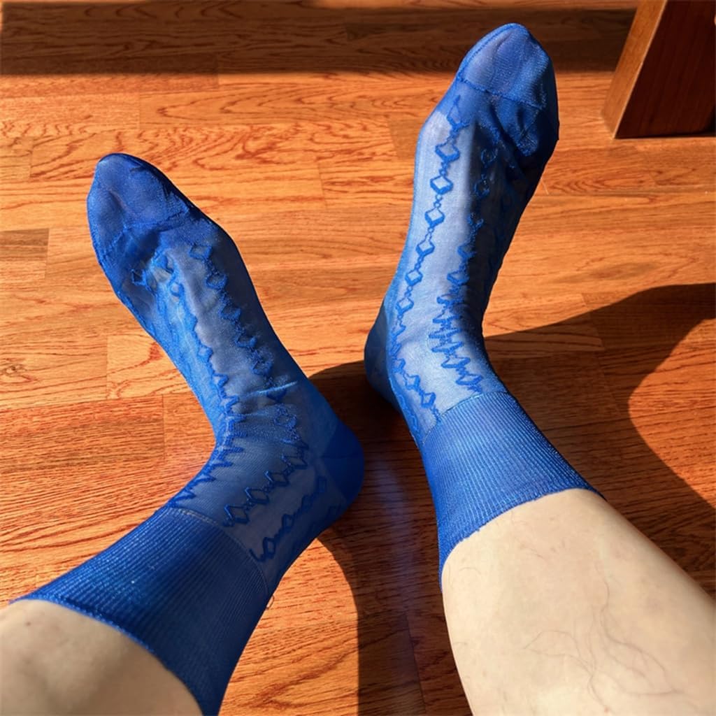 Men Dress Socks Casual Business Socks Soft Nylon Work Trouser Socks Middle Tube Socks Breathable Ankle Socks Crews