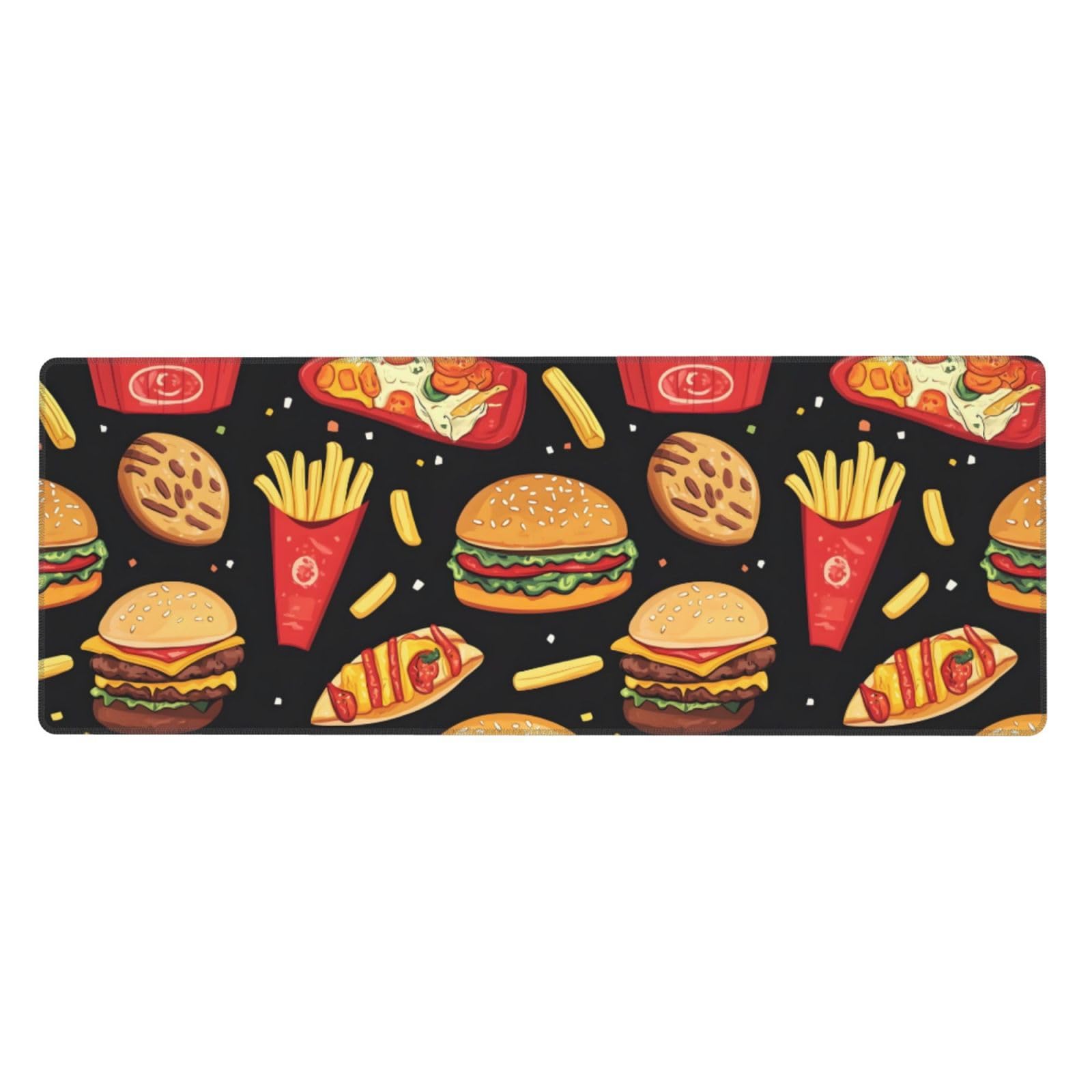 Tapis de souris de jeu imprimé burger idéal pour un setup de bureau fun - 8