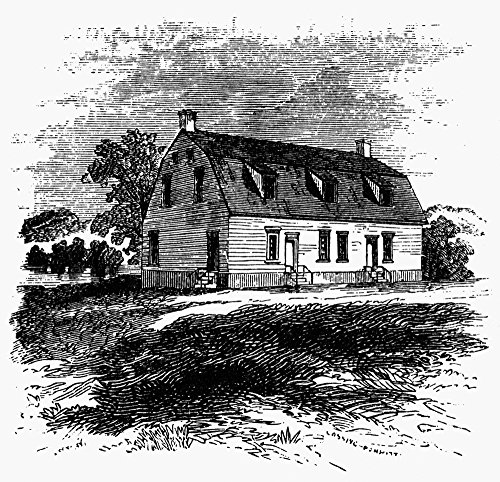 Shaker Church, 1875. /Nthe First Shaker Church At Mount Lebanon, New York, Now A Seed-House. Wood Engraving, 1875. Poster Print by (18 x 24)