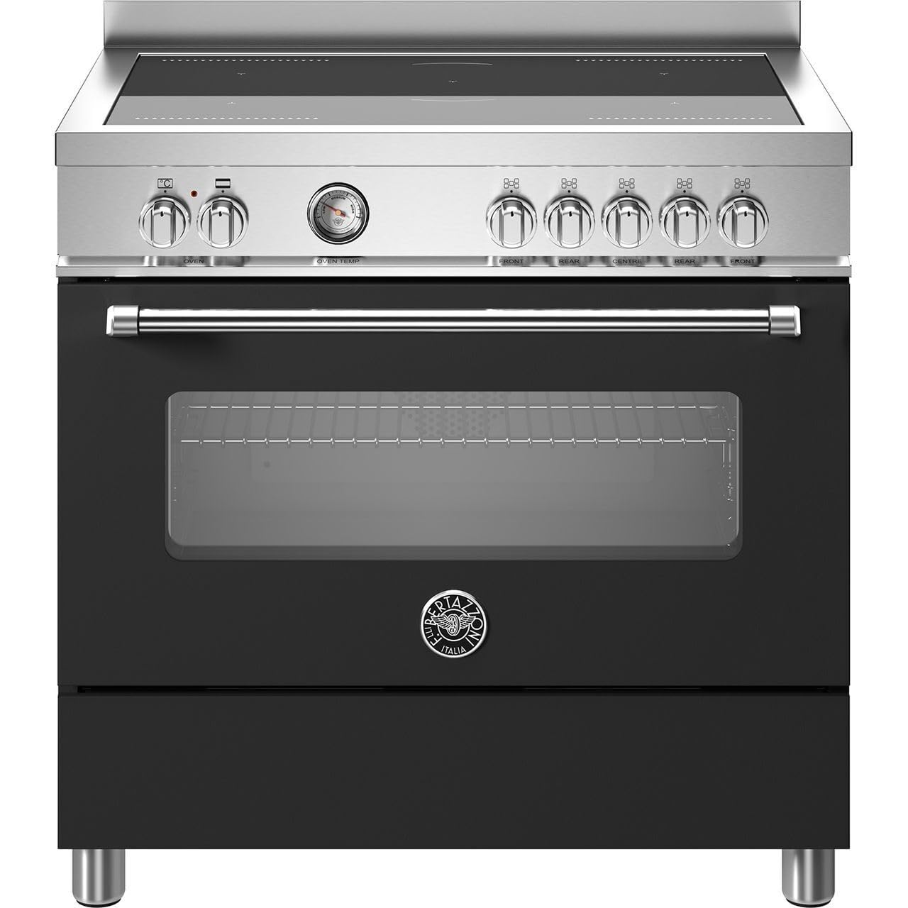 Master Series MAS95I1ENEC 90cm Electric Range Cooker with Induction Hob - Nero - A Rated
