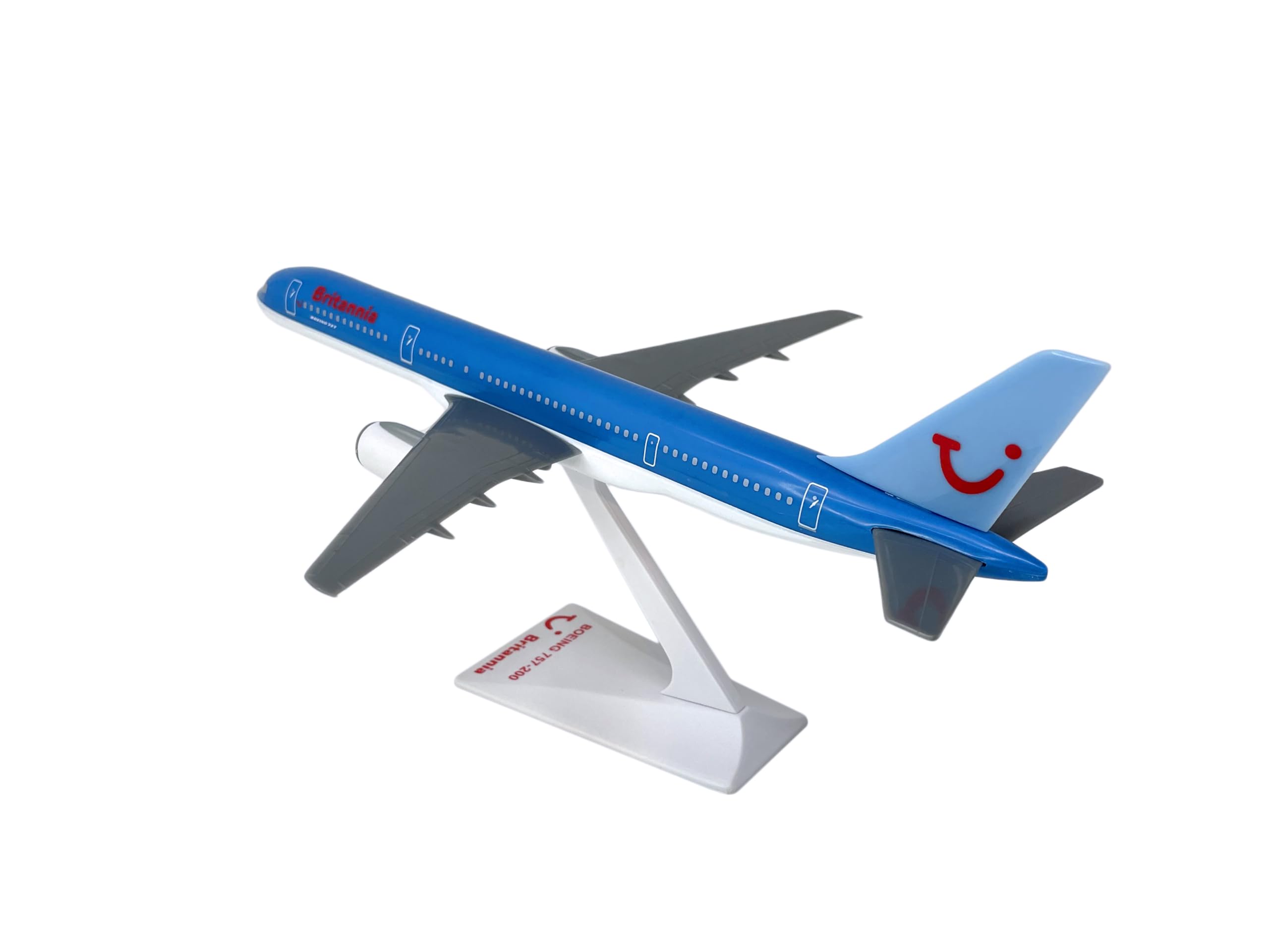 Flight Miniatures Britannia (NC) 757-200 1:200 Scale - Plastic Snap-Fit Model Airplane - Collectible Replica of Britannia Aircraft - Part# ABO-75720H-055
