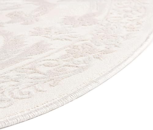 Miniatura 6 de Rugs.com Finsbury Collection - Alfombra ovalada mediana de 5 pies 3 x 8 pies, color marfil, perfecta para salas de estar, comedores grandes, planos