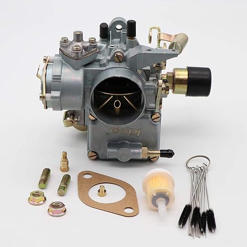 Miniatura 2 de KIPA Carburador para VW Beetles Super Beetles 1971-1979 motor de doble puerto de 1600 cc de 12 V choke eléctrico 34 PICT-3 Volkswagen Bug Bus Thing