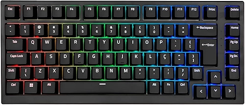 TECLADO AKKO MG75 ABNT2 PRETO SWITCH SILVER V3 PRO