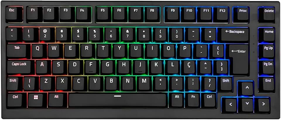 TECLADO AKKO MG75 ABNT2 PRETO SWITCH SILVER V3 PRO