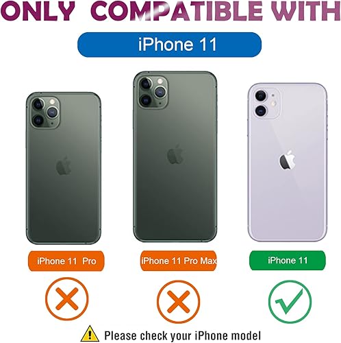 Miniatura 8 de MGQILING Funda compatible con iPhone 11 Pro Max de 65 pulgadas con soporte oculto de astronauta bonita funda 6D con purpurina para mujeres y niñas