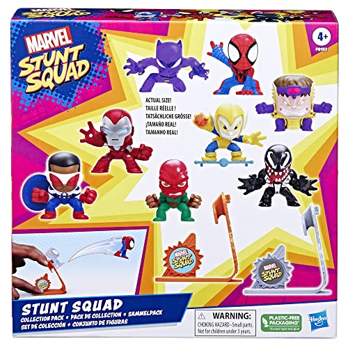 Marvel Stunt Squad Collection Pack, Action Figure Set, Super Hero Toys, Action Figures, Mini Action Figures, Playset, Toys for Kids Ages 4 and Up by Marvel - Image 2
