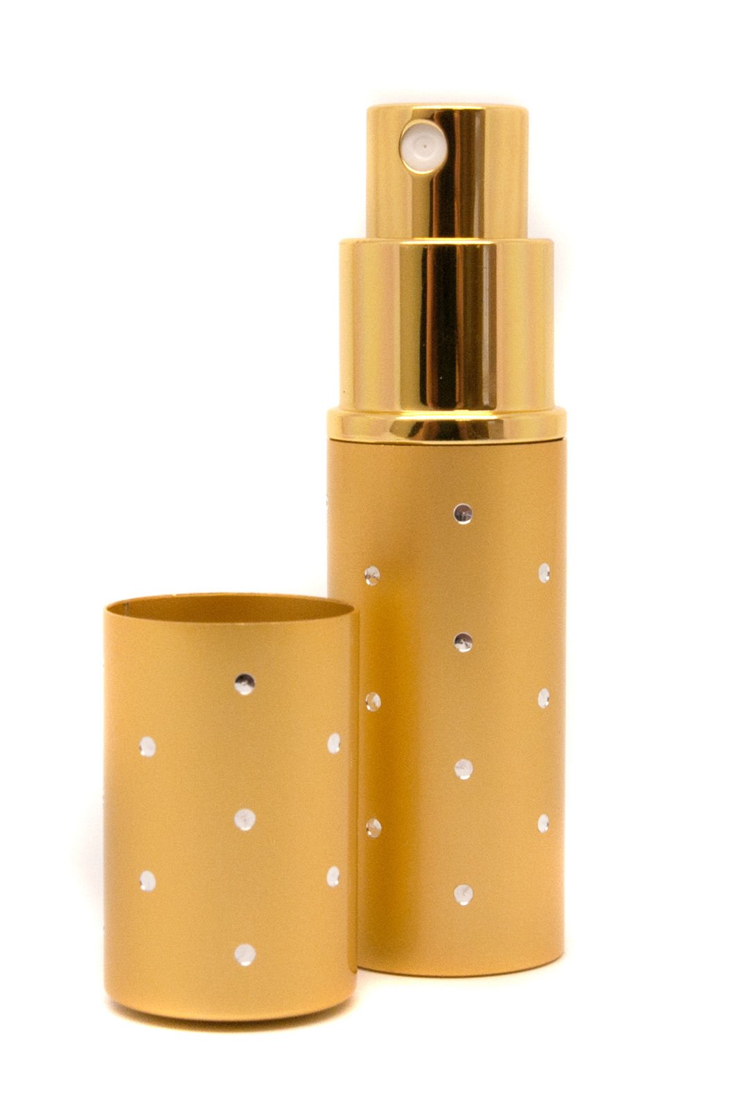 County Engraving Personalised Ladies Perfume Atomiser Gold and Silver Speckled Design, Engraved