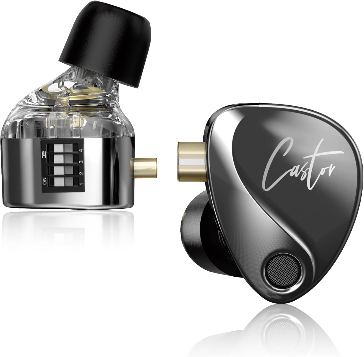 KZ Castor IEM, kz in Ear Monitor Earbuds with Dual Dynamic Drivers for