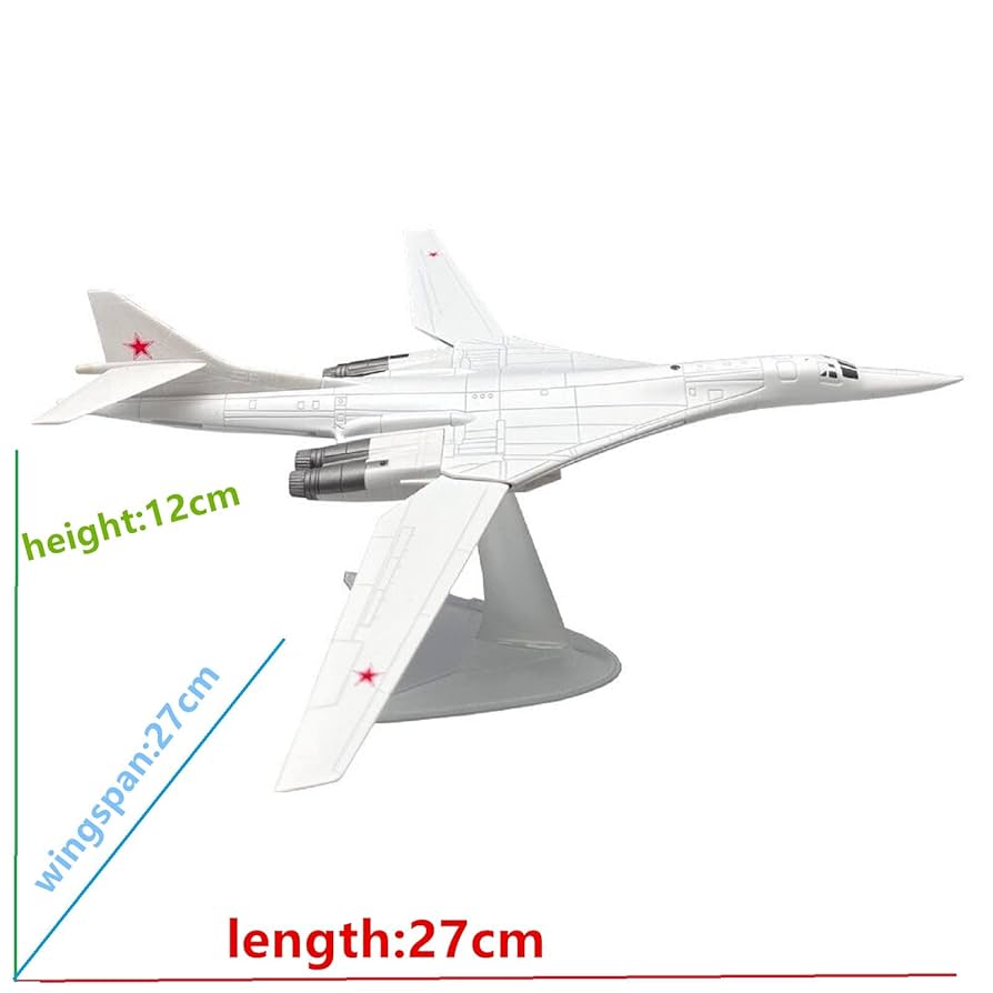 【herpa】ロシア空軍TU-160爆撃機 1/200 1/200 ツポレフ TU-160 戦略爆撃機 航空機モデル リアルな飛行機
