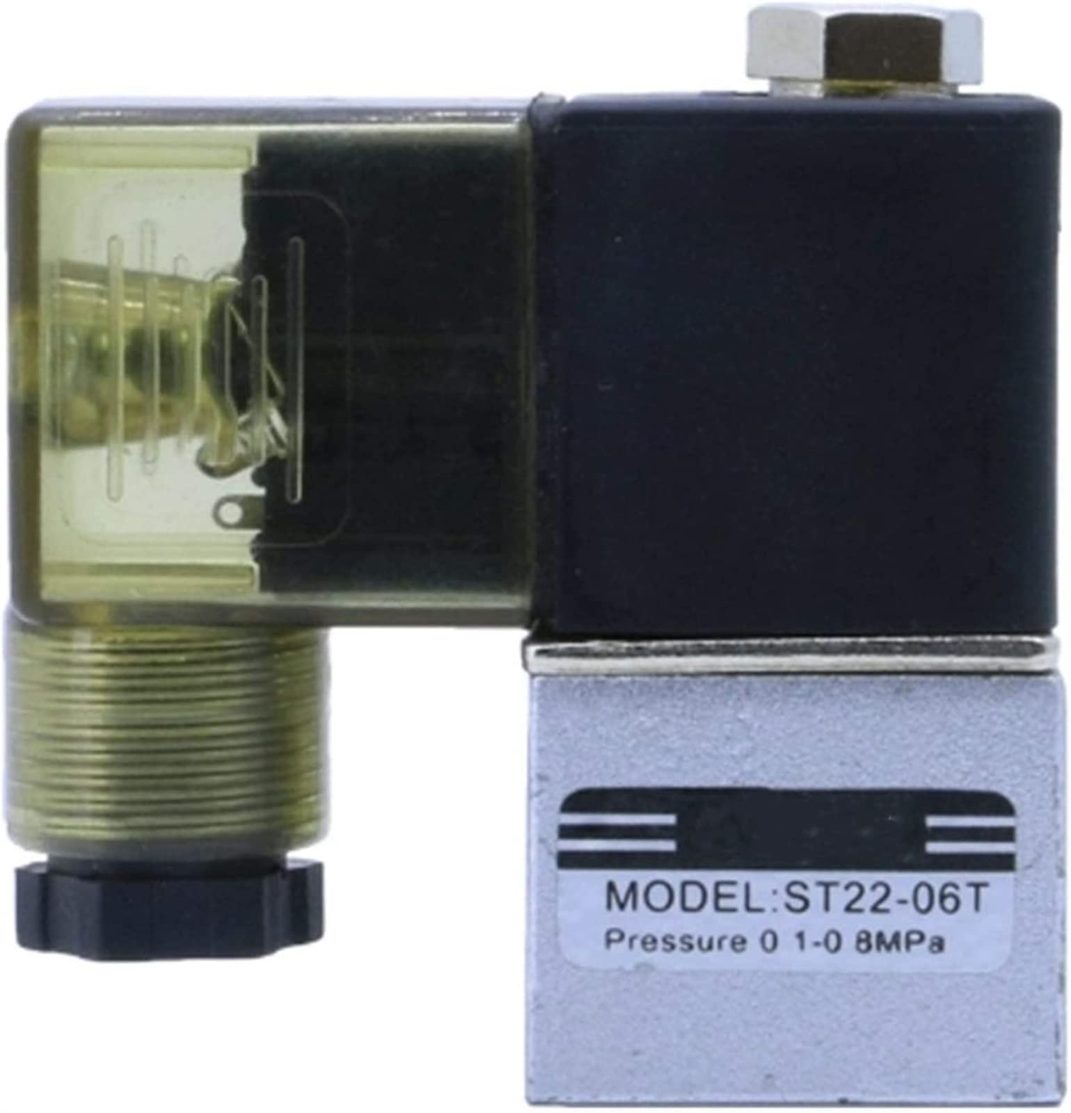 PXQCHAVLN 1/8Inch DC24V Normally Open SOTE Solenoid Valve AC220V 380V ST22-06T Air Compressor Pump Accessories Exhaust Valve Useful(380V)