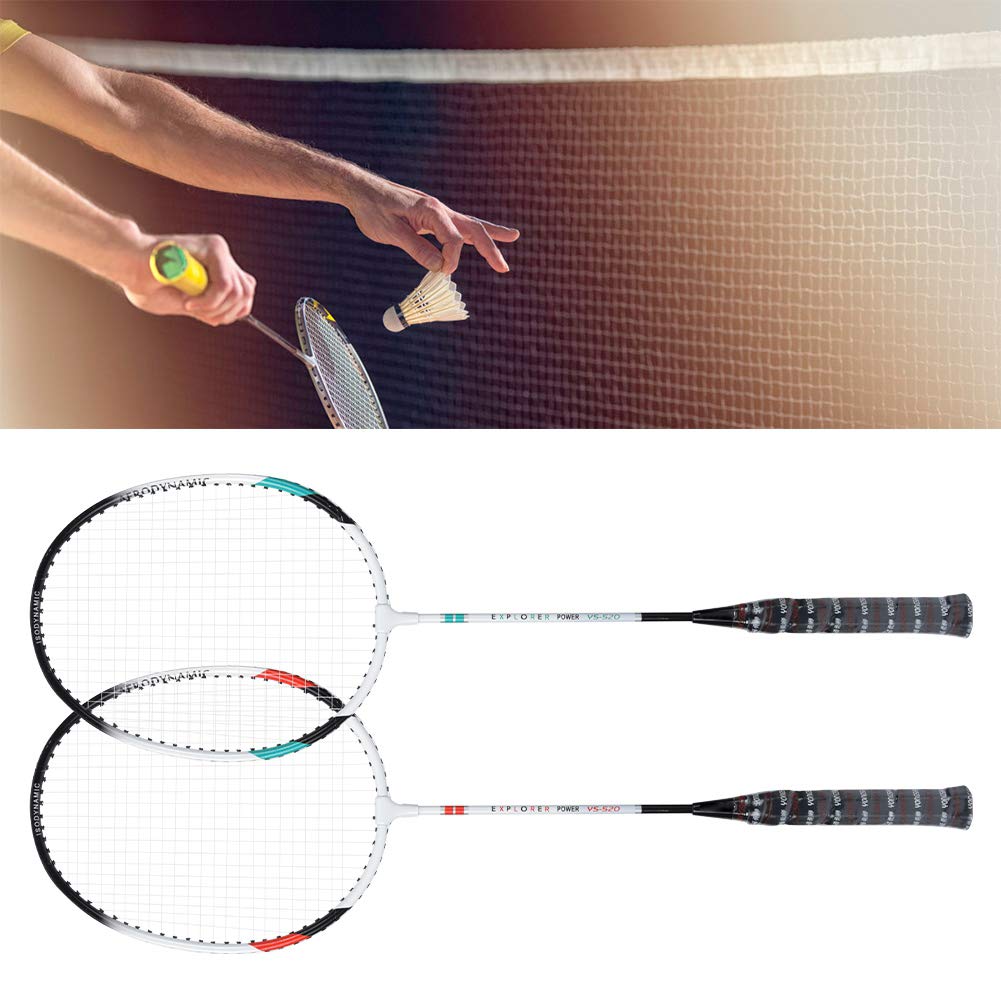 Raqueta de bádminton de 2 Piezas, Raqueta de bádminton Doble de Nailon de aleación de Aluminio, Raqueta de bádminton de competición, Herramienta Deportiva al Aire Libre