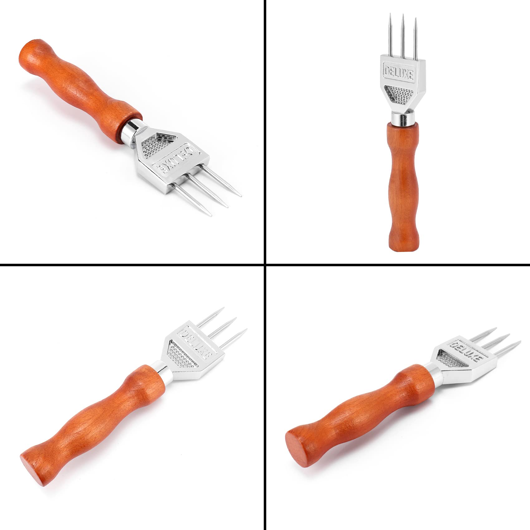 Rompighiaccio Piccolo In Acciaio Inox Con Manico In Legno - 17 Cm, Multifunzione, Per Cocktail, Bar O Cucina Casalinga