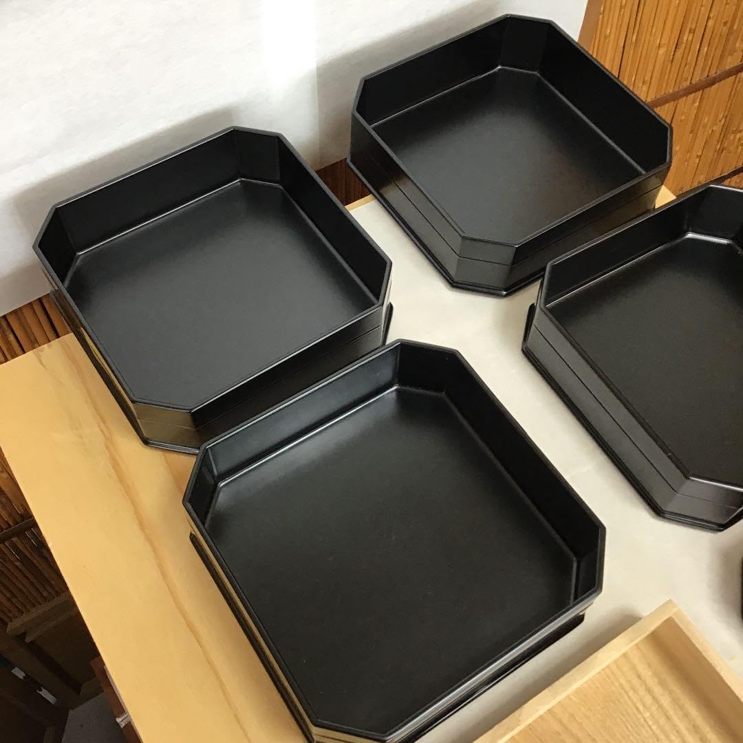 茶道具 縁高重 真塗 縁高重 中村 宗悦 造 共箱 大玄老師  作 N１６０ｆ Amazon.co.jp: 茶道具 縁高重 真塗 縁高重 中村 宗悦 造 共箱 大