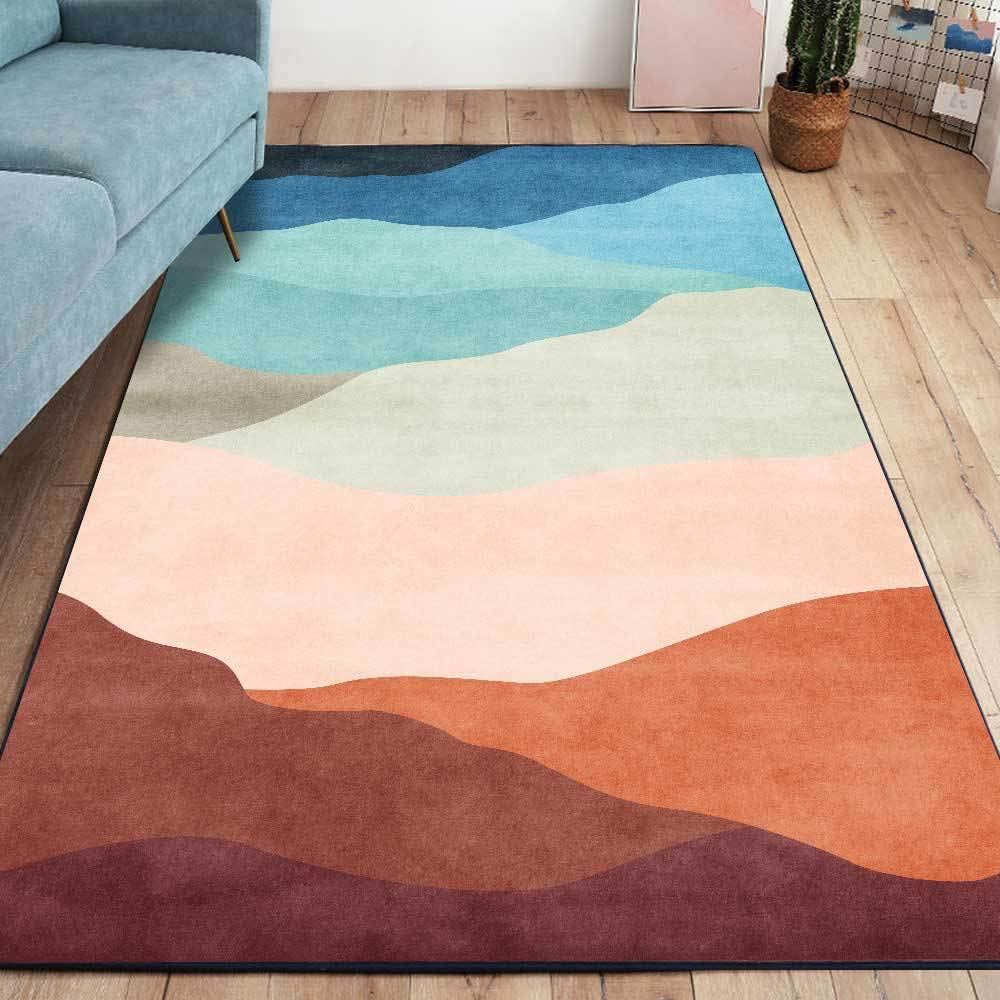 Teppich Wohnzimmer Designer 180x280cm abstraktes Patchwork in Bonbonfarben Wohnzimmer/Schlafzimmer/Arbeitszimmer/Couchtisch