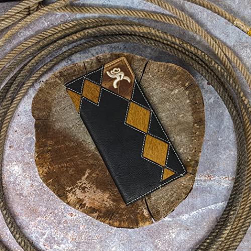 Hooey Womens RW004-BKBR Diamond Patchwork Rodeo Wallet3