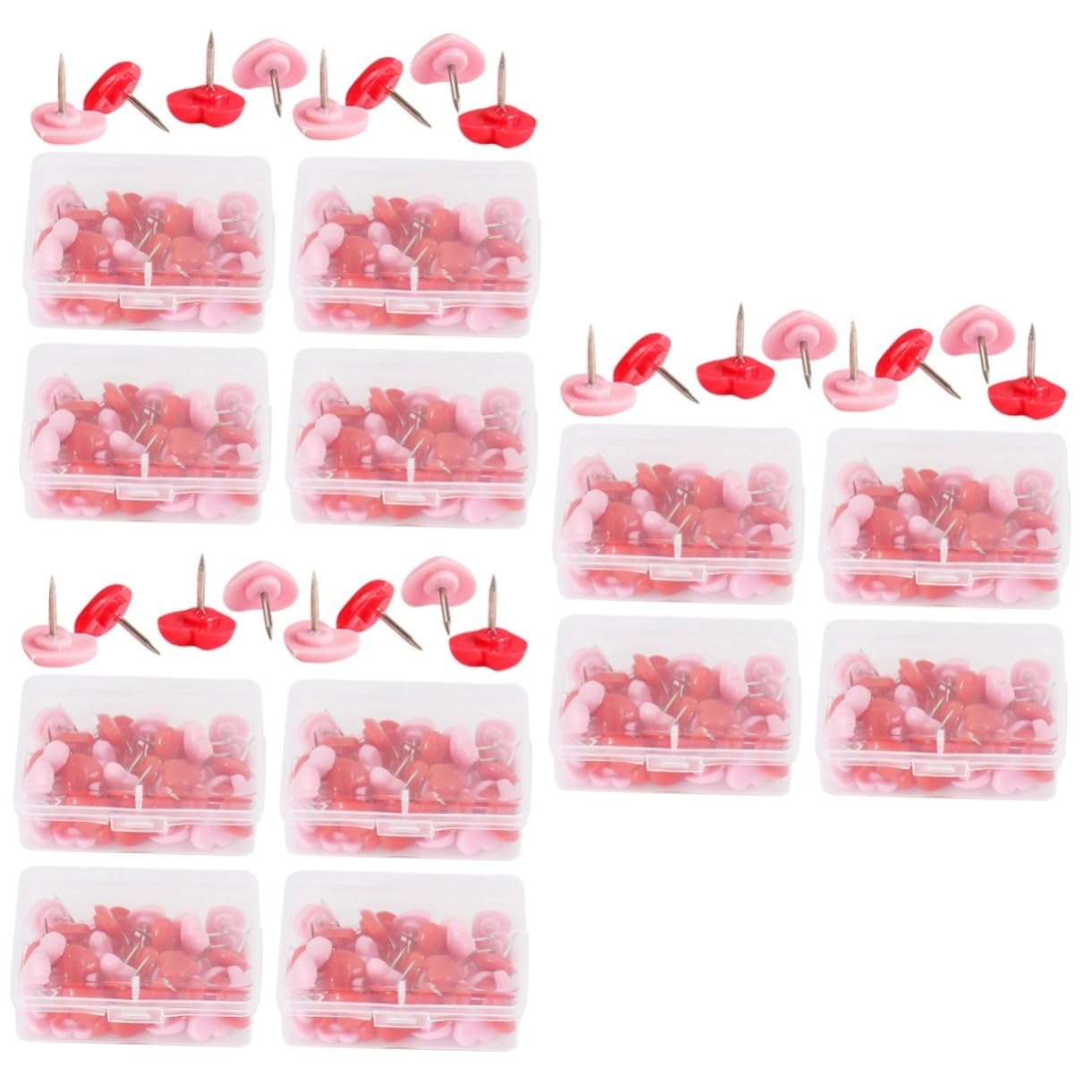 SEWACC 100piezas Chinchetas Forma De para Tablero De Anuncios Push Decorativos Coloridos
