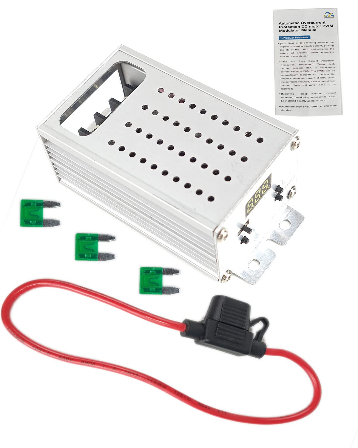 Buy PWM Low Voltage Protection DC Motor Speed Controller Soft Start