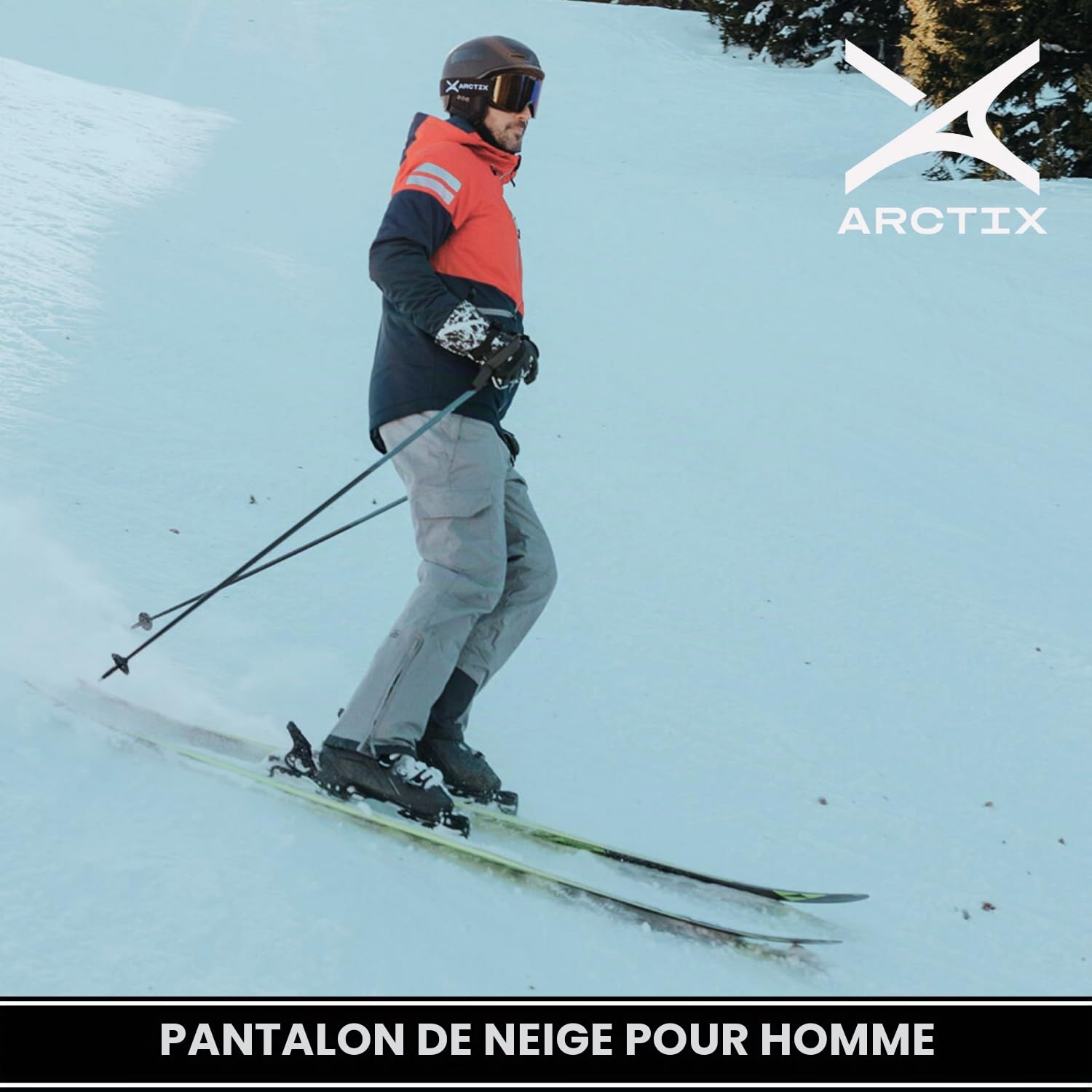 Arctix 36190133 Pantalon de Ski Homme Noir FR : L (Taille Fabricant : L)