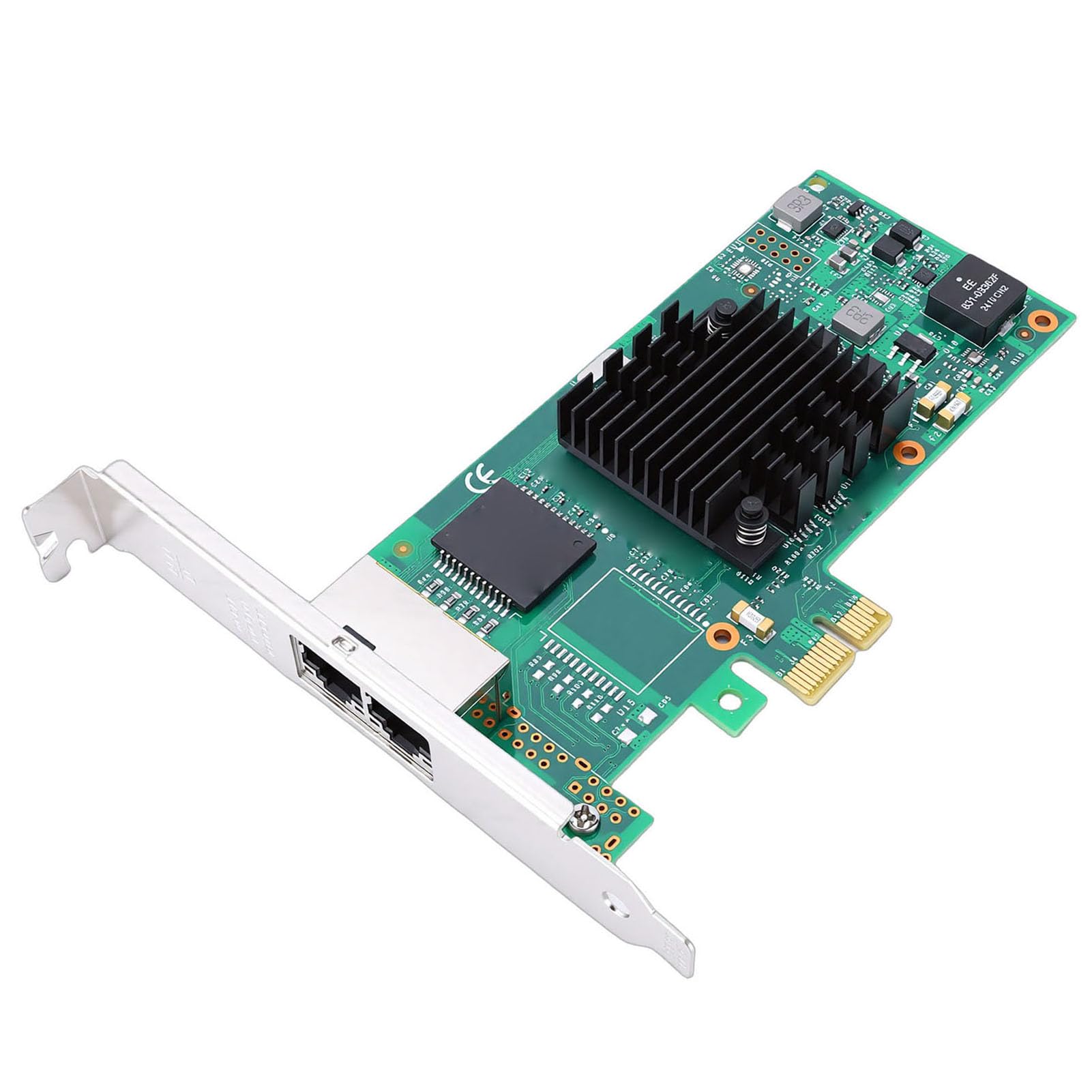 Adattatore di Rete PCI Express Doppio RJ45 Ad Alta densità per velocità Gigabit Affidabile, Adatto per Server, Staffa Inclusa