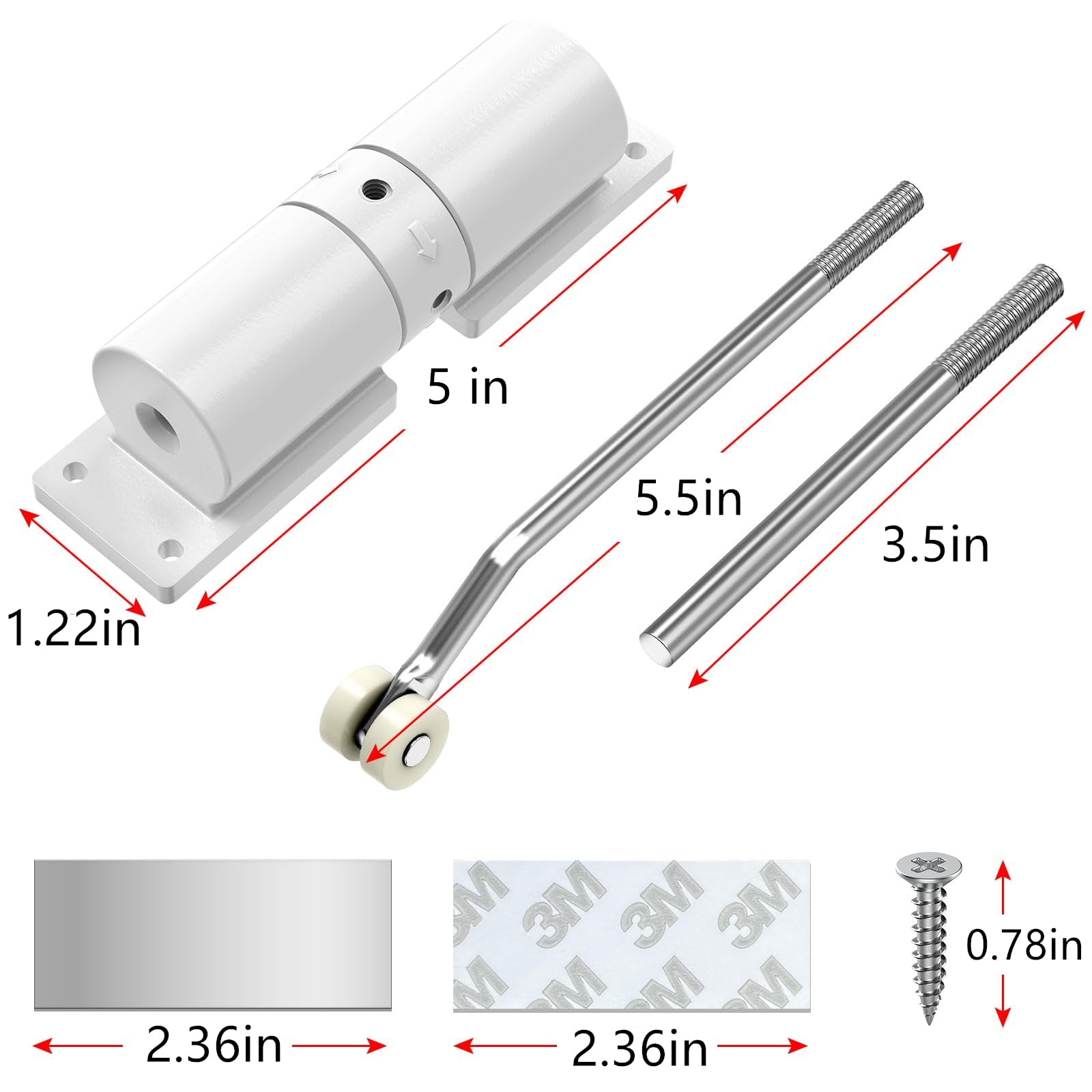 Autoatic Door Closer Autoatic Self-Closing Door Hinges Door Closer Spring At ₹ 90/piece In Surat - View #5