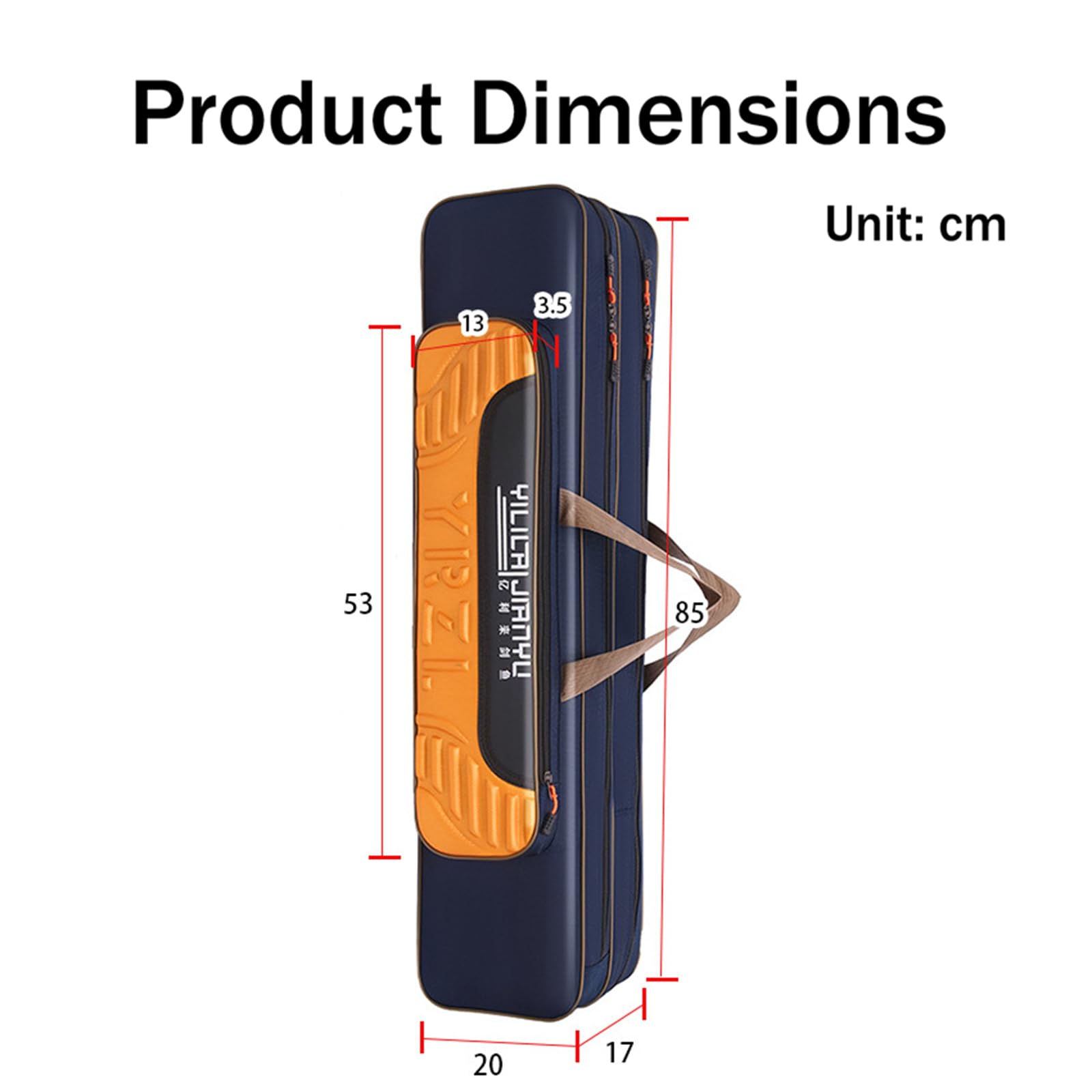 Borsa Porta Canne da Pesca,Organizer per Il Trasporto di Canne,Resistente agli Strappi E alle Abrasioni,per Il Trasporto di Attrezzatura E Accessori