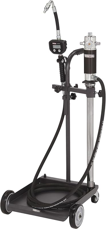 Ironton Air-Operated 5:1 Oil Pump Kit, 3.7 GPM | Mobile cart, Air-powered oil transfer, Controlled dispensing, Shop/fleet maintenance, Service-ready operation